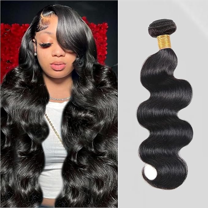 12A Body Wave Bundles Human Hair 22 Natural Black Color 100% Brazilian Human Hair Bundles For Women