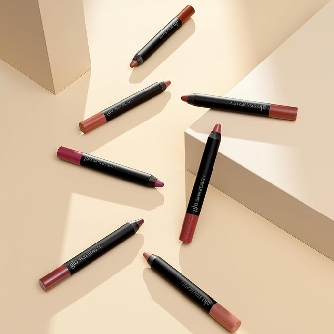 Glo Skin Beauty Cream Glaze Lip Crayon | High Shine Lip Color with Intense Saturation and Impressive Staying Power, (Heirloom)