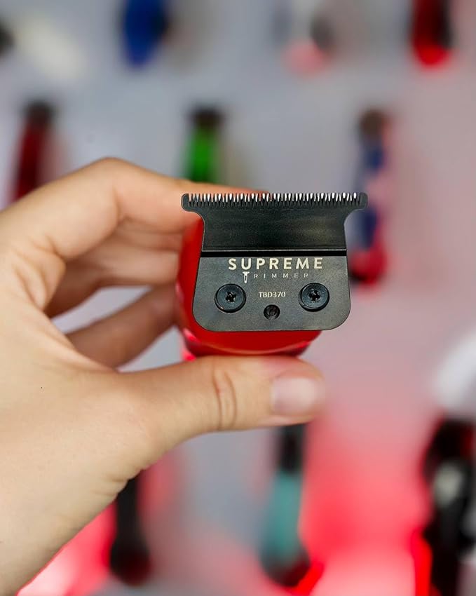 Supreme Trimmer Vader Professional Liner Trimmer for Barbers with 210 Min Run Time, Professional Motor, Sharp DLC T-Blade, USB-C Charge Clipper | ST3778