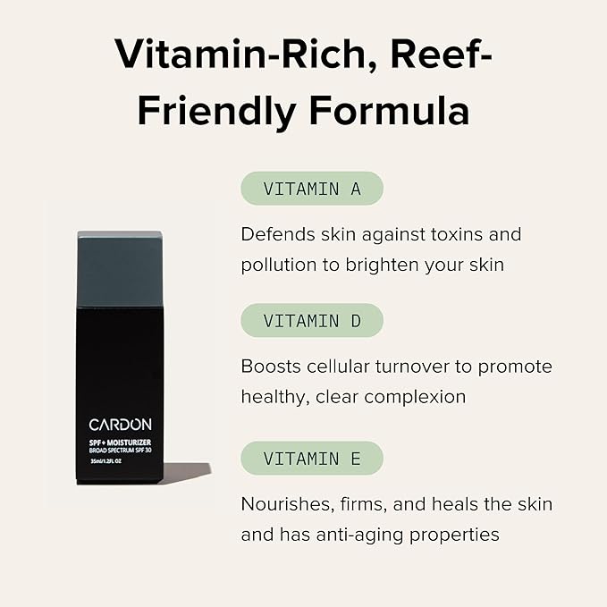 Cardon Men's SPF 30 Korean Sunscreen for Face, Facial Moisturizer With Sunblock, Anti-Aging Face Sunscreen, SPF Facial Moisturizer, Men's Skin Care Lotion with Cactus Extract (2 Bottles - 70ml)