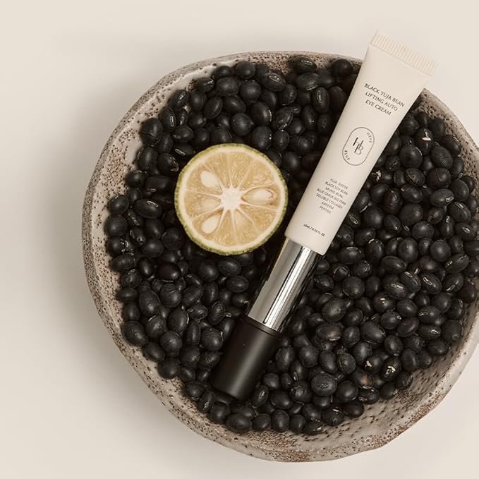 Black Yuja Bean Lifting Auto Eye Cream - Sensitive Skin, Vegan, Hypoallergenic, Korean Skincare, Wrinkle Care Device, Vibration Face Massage, Anti Aging, Collagen, Vibrating