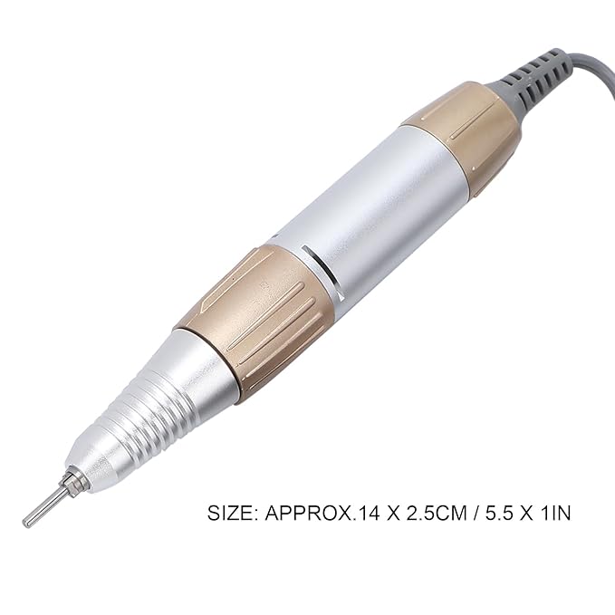 35000RPM Electric Nail Drill Pen, 5-Hole Connector Nail Drill Replacement Handle Handpiece, Manicure Pedicure Machine Polish Tool for Acrylic Nails, Low Noise Nail Art Tool for Salon and Home Use