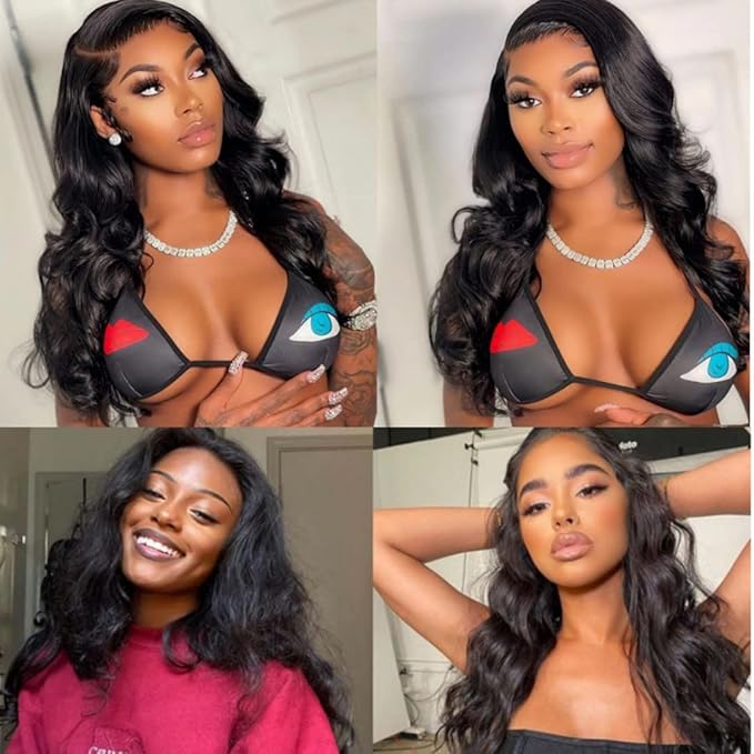 LUMIERE Hair Clip In Hair Extensions Real Human Hair - Body Wave Hair Extensions Guleless Wear and Go 120Gram Grade 10A Brazilian Remy Hair 8Pcs With 20Clips Double Wefts 12 Inch