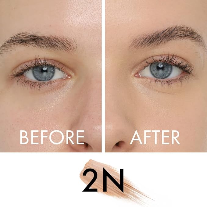 Veil Cosmetics - Complexion Fix Concealer - Liquid Concealer for Under Eye + Dark Circles - Highlight, Contour, Correct - Anti-Aging - Vegan Makeup Pen - Hydrating Lightweight (2N Light Neutral)