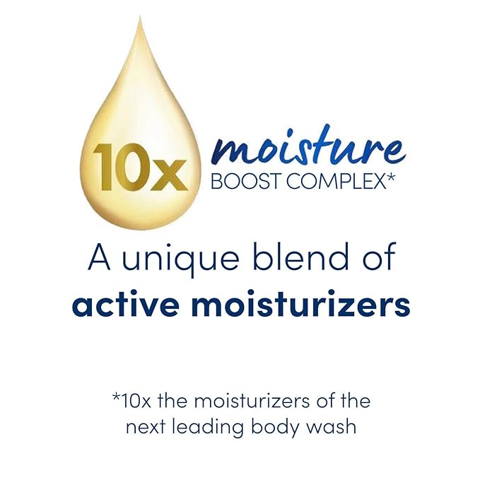 Dove Body Love Body Cleanser Moisture Boost For Dry Skin Body Wash with Hyaluronic Acid and Moringa Oil 17.5 fl oz