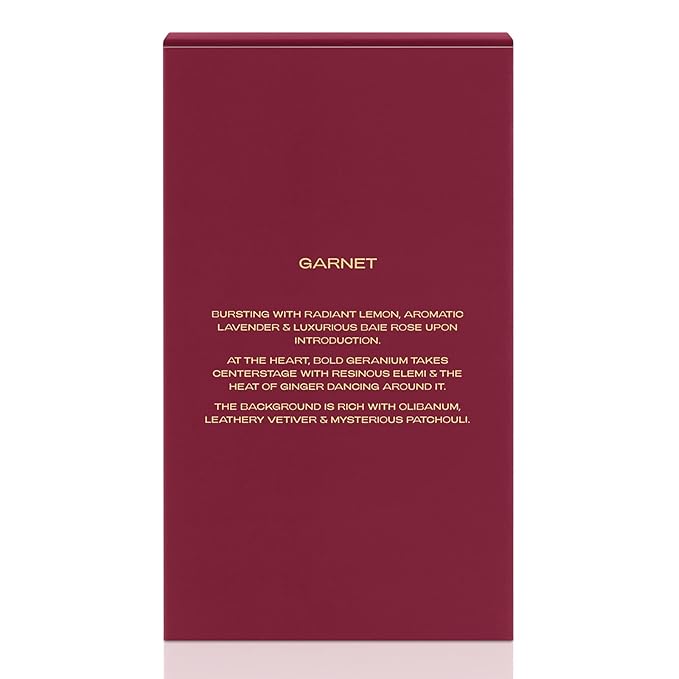 Garnet from - Perfume for Men - Energetic and Daring Scent - Opens with Notes of Lavender and Pink Pepper - Perfect for Date Night or Evening Out - 1 oz EDP Spray