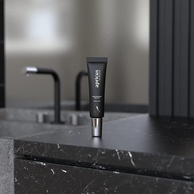 Tinted Moisturizer for Men by Apricus Skincare | Face Moisturizer Anti Aging and Anti-Redness | Dark Spot Concealer Cream and Redness Corrector | Matte Acne Face Moisturizer, 0.67 Oz, (Light)