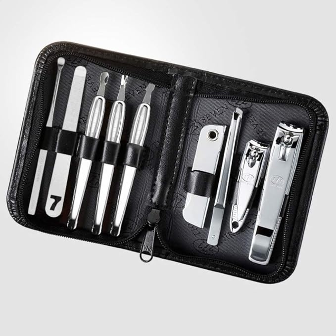 Korean Nail Clippers! World No. 1. Three Seven (777) Travel Manicure Grooming Kit Nail Clipper Set MADE IN KOREA, SINCE 1975. (805BC)