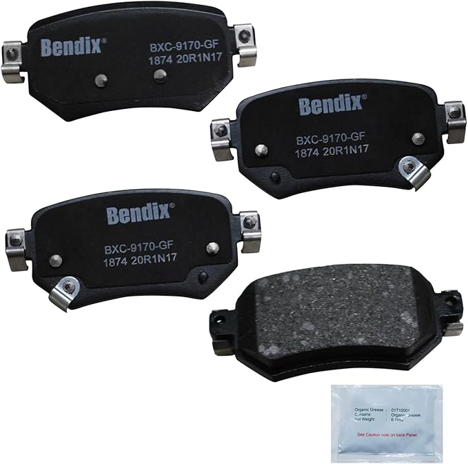 Bendix Priority1 CFC1874 Ceramic Rear Brake Pads for Mazda 6 2021-2016