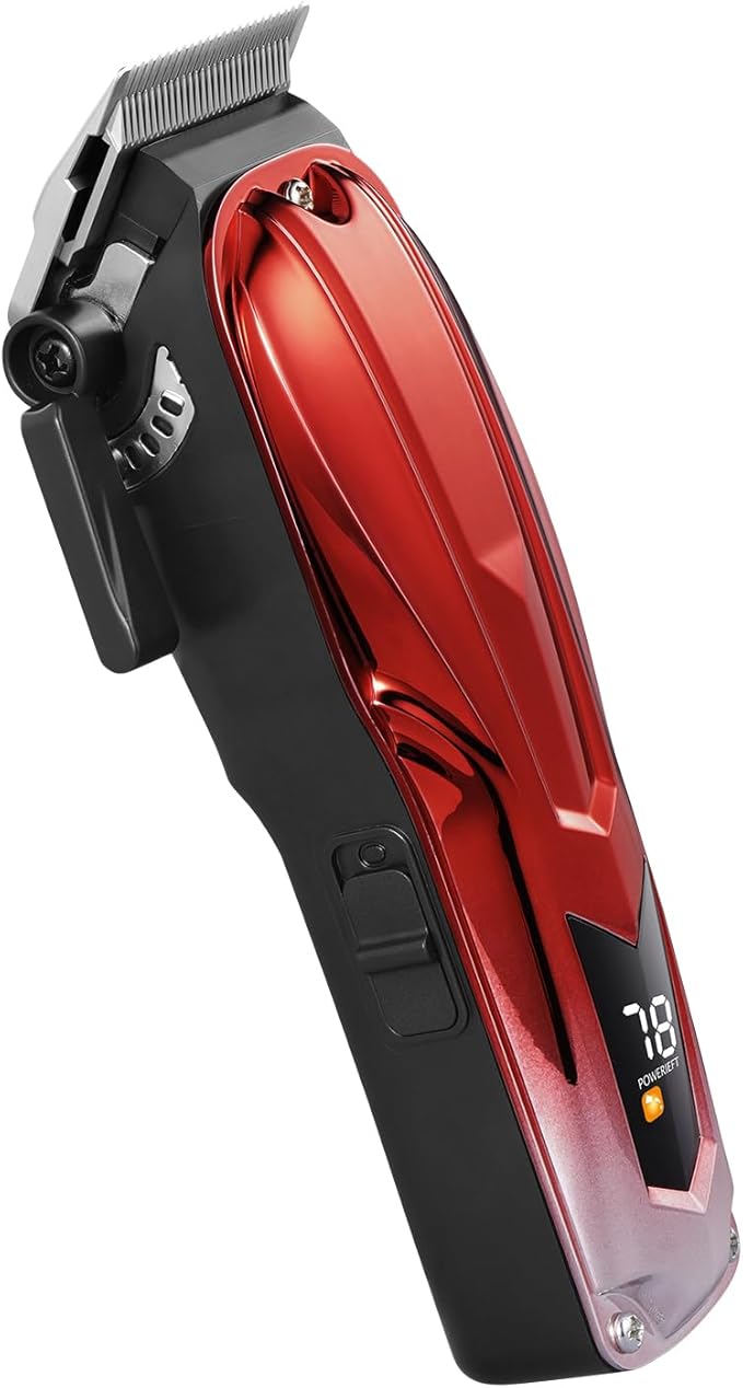 VEVOR Professional Hair Clipper for Men, Cordless Barber Clipper with 6800RPM Brushless Motor & LED Display, Men's Hair Cutting Grooming Kit with 8 Guide Combs for Home Barber, Ideal Gift for Husband