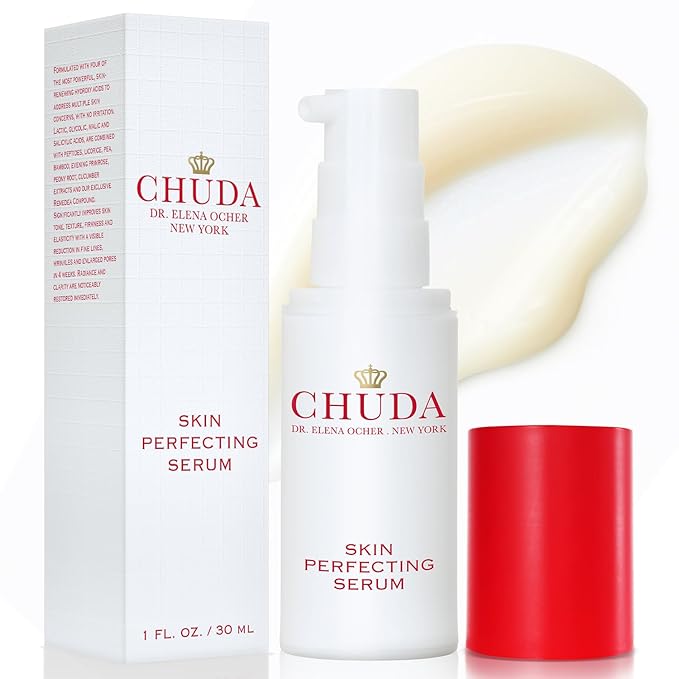 Chuda Skin Perfecting Serum - 30ml Hydrating Face Serum with 9.5% Alpha Hydroxy Acid (AHA) and Remedea Compound, Made in USA, Skin Renewal Glow, Daily Anti Wrinkle Anti-Aging Glowing