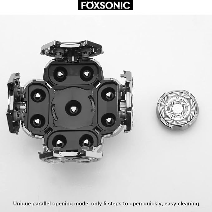 Upgraded 9 Blades Body & Head Shaver for Head Shaver Many Brands 9 Blades Replacement Shaver Head Blade 9 Heads Beard Electric Razor Shaver Head for Blad Men