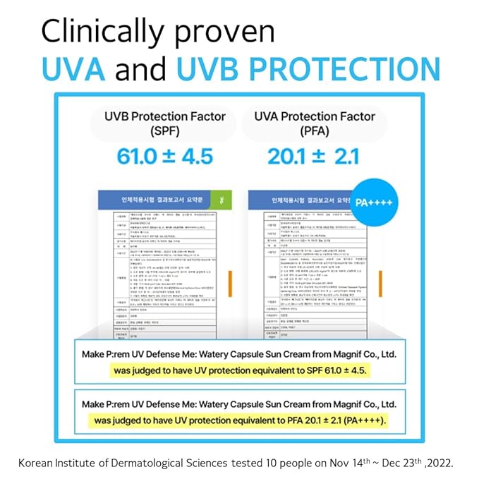 UV Defense me. Watery Capsule Sunscreen SPF50+ PA++++ VEGAN, Reef Safe, Korean Light Weight Moisturizing and Soothing Sunscreen, UVA/UVB Protection, 50ml, 1.69 fl.oz.