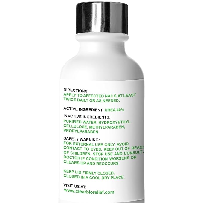 Urea Nail Gel - Softens Cracked Heel Calluses & Thick Toenails - Repairs Damaged, Yellow, Discolored Nails – Highly Effective & Quick-Dry Fingernails & Toenail Treatment (Urea 40%)