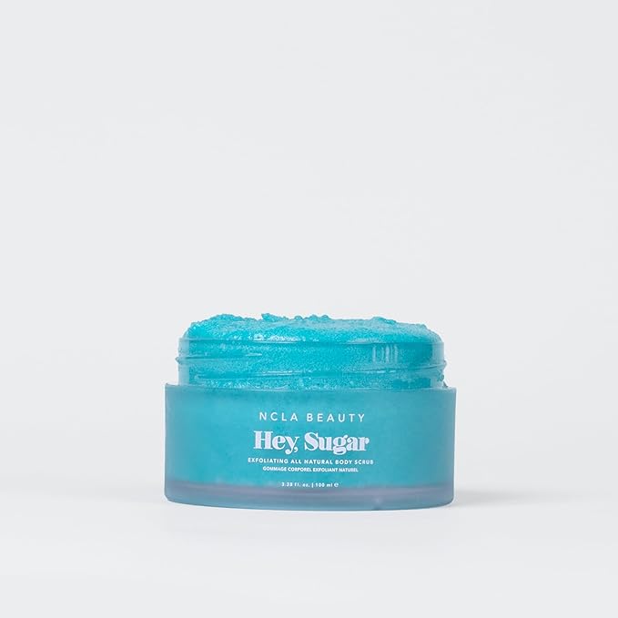NCLA - Hey, Sugar Body Scrub | Smooth, Exfoliate, Hydrate Skin | Shea, Mango + Cocoa Butters | Vegan, Cruelty-Free, Clean Skincare (Amalfi Coast; 100g | 3.38 oz)
