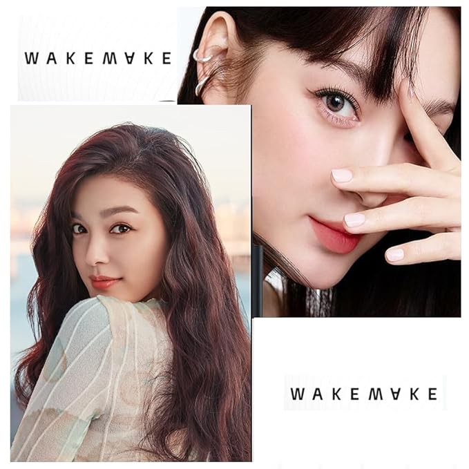 Real Ash Brush Eyeliner, Korean Makeup Liquid Eyeliner, Smudge-proof, Ultra-Fine Tip, Long Lasting Waterproof Liquid Eyeliner 0.04 OZ (Pack of 2) (02 ASH BROWN)