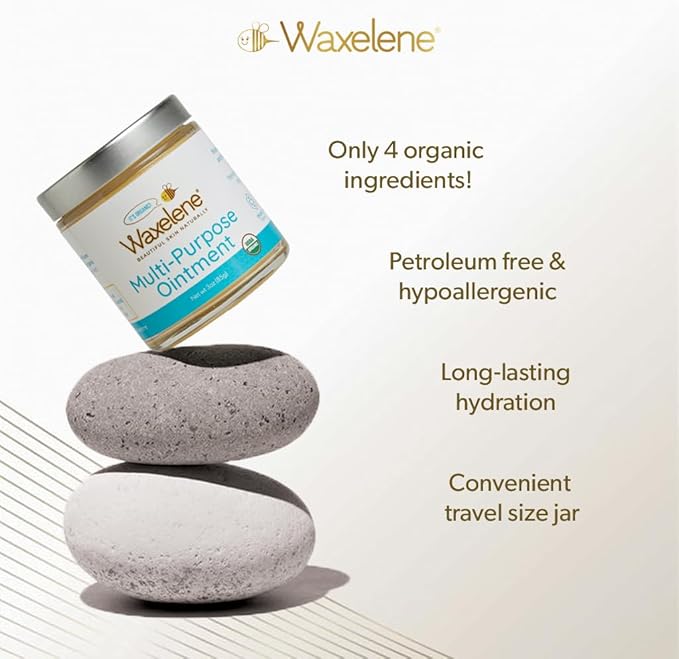 Waxelene Multi-Purpose Ointment, Organic, Travel Jar & Lip Tube