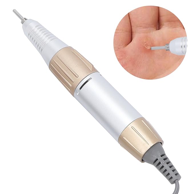 35000RPM Electric Nail Drill Pen, 5-Hole Connector Nail Drill Replacement Handle Handpiece, Manicure Pedicure Machine Polish Tool for Acrylic Nails, Low Noise Nail Art Tool for Salon and Home Use