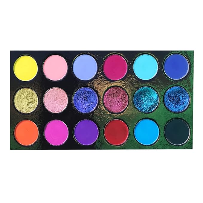18 color eyeshadow palette,vegan eye shadow with special colors eyeshadow cosmetic Matte duochrome eyeshadow (make up-1)