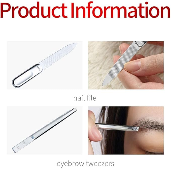 Korean Nail Clipper! World No. 1. Three Seven (777) Travel Manicure Grooming Kit Nail Clipper Set (7 PCs, TS-4112B), MADE IN KOREA, SINCE 1975.(Black Case)