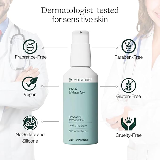 Dermasport Facial Moisturizer for Swimmers A Non-Greasy Non-Oily Vitamin-Infused Face Cream Hydrating Lotion for All Skin Types with Anti-Aging Complex Travel Size Lotion Moisturizer Face Cream