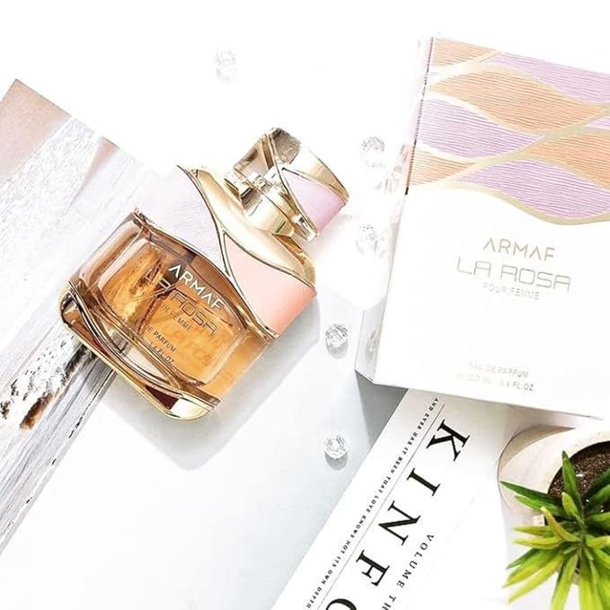 Armaf La Rosa Pour Femme Eau De Parfum 100ML For Her, Floral Fragrance, Perfume For Women, La Via (Pack of 2)