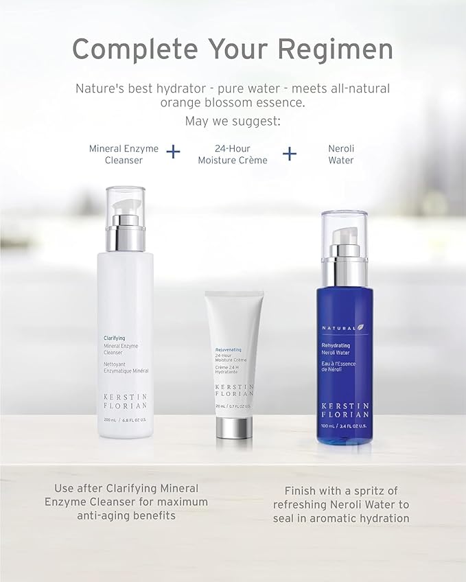 Kerstin Florian 24 Hour Moisture Creme | Travel Size | Anti Aging Face Moisturizer with Vitamin E | Hydrating Anti|Wrinkle Cream to Smooth Fine Lines | 1 fl oz