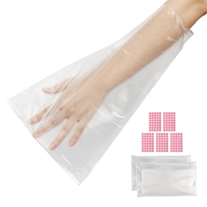 Segbeauty Paraffin Wax Bags for Hands and Feet, 200 Counts Plastic Paraffin Wax Liners, thera-py Bath Wax Refill Socks and Gloves Paraffin Bath Mitts Covers for Wax treat-ment Paraffin Wax Machine