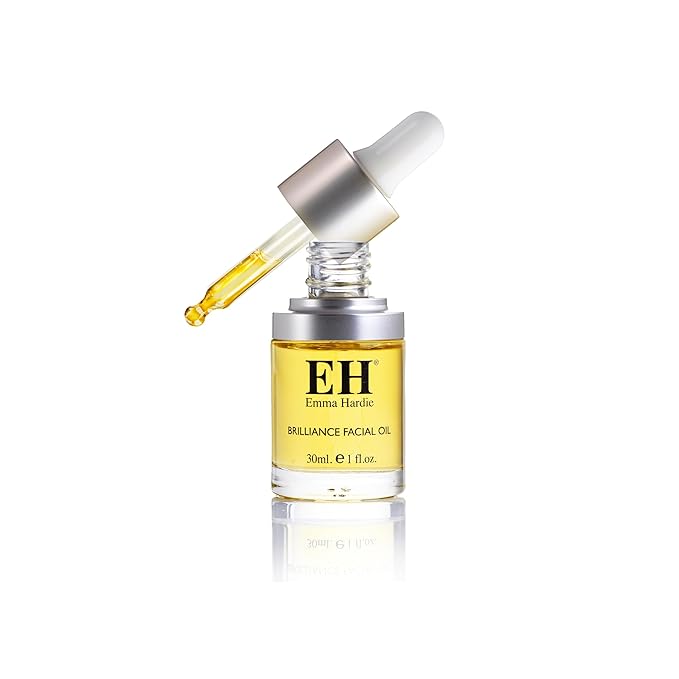 Emma Hardie 30ml Brilliance Facial Oil with Botanical Extract Blend, Use to Hydrate & Revitalise Skin, Promote Glow & Youthful Look & Reduce Wrinkles, Suitable for Sensitive Skin, Vegan & Cruelty Free