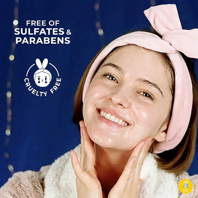 FACETORY FaceMasks Mask Skin Care – MOON VELVET Face Masks Skin Care with Sodium Hyaluronate & Shea Butter | Face Mask Spa Moisturizing Treatment (10 Pack)