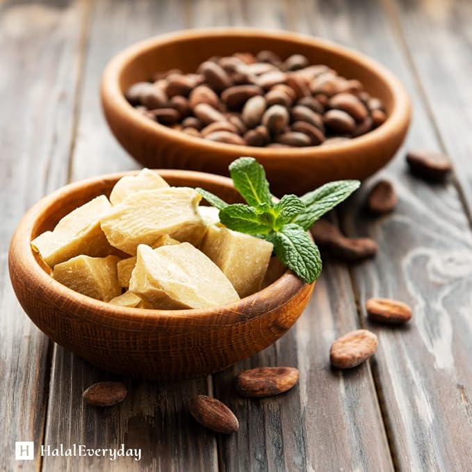 1 Lb Ecuadorian Cocoa (Cacao) Butter - Pure, Raw and Unprocessed - Use for Lotion, Cream, Lip Balm, Oil Stick or Body Butter - NON-GMO, Vegan and Halal