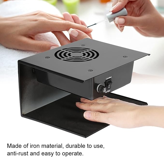 Watris Veiyi 300W Nail Polish Dryer, Nail Fan Dryer for Regular Polish, Hot & Cold Wind Nail Blower Dryer for Manicure Salon and Daily Home Use