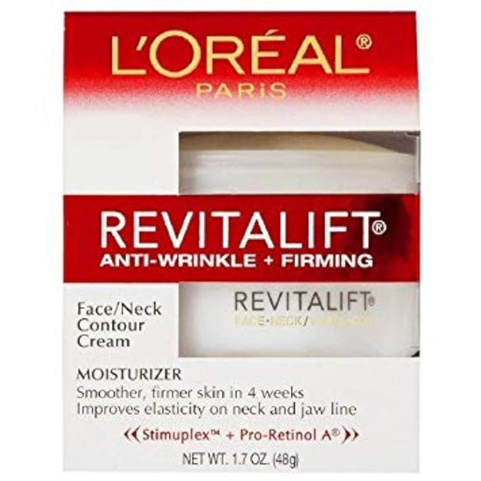 L’Oreal ParisRevitalift Face & Neck Anti-Wrinkle & Firming Moisturizer Day Cream 1.70 oz (Pack of 3)