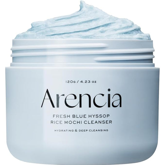 ARENCIA Hyssop Brightening & Deep-Cleansing Face Scrub & Exfoliator - for All Skin Types, Acne-Prone Skin & Blackheads (4.23oz)