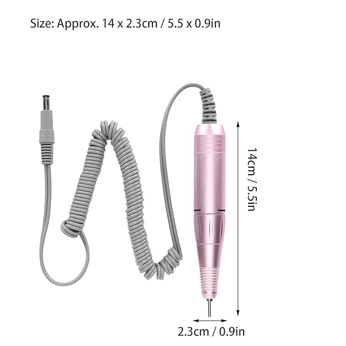 35000RPM Manicure Nail Drill Replacement, Professional Nail Drill Handpiece, Electric Nail Polishing Machine Grinder Nail Polishing Machine Handle Accessory