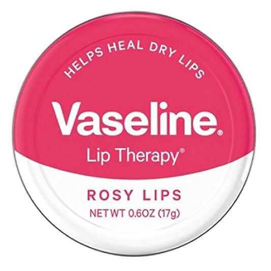 Vaseline Lip Therapy Lip Balm Tin, Rosy Lips, 0.6 Ounce