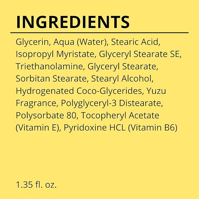 Yu-Be Yuzu Pure Hydration Cream: Body & Hand Lotion - Vegan Skin Care Cream for Sensitive & Dry Skin - Soothing Yuzu Flower Extract - Day & Night Moisturizer- Cracked Heels Repair -1.35 Fl Oz