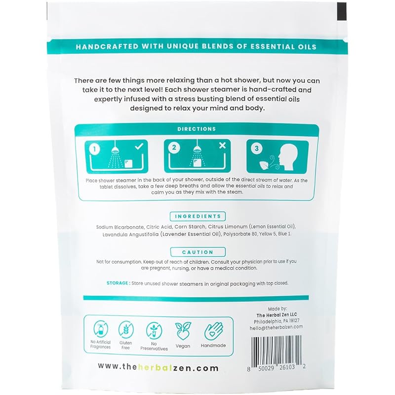 Stress Fighter Shower Steamers Aromatherapy with Essential Oils, Made in the USA Shower Bombs, Shower Bomb Aromatherapy, Relaxing Gifts for Women, Spa Day Gift, Mothers Day Gift