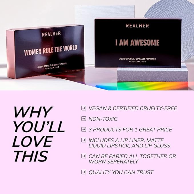 RealHer Lip Kit - I Am Fabulous (Deep Reds)