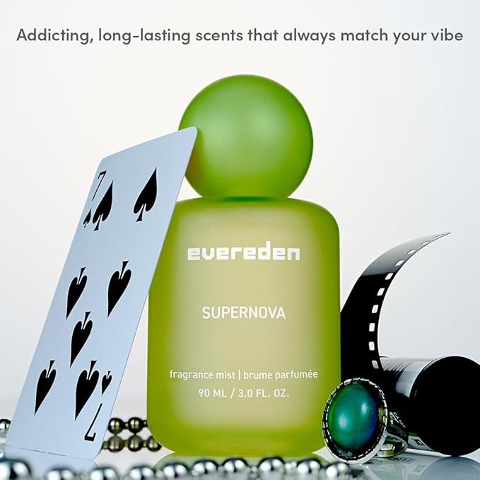 Evereden Hair and Body Mist - Supernova: Clean and Vegan Collectible Hair and Body Spray for Teen Girls - Amplify Your Self-Expression with Iconic Scents in Mesmerizing Fragrance Mist Dispensers