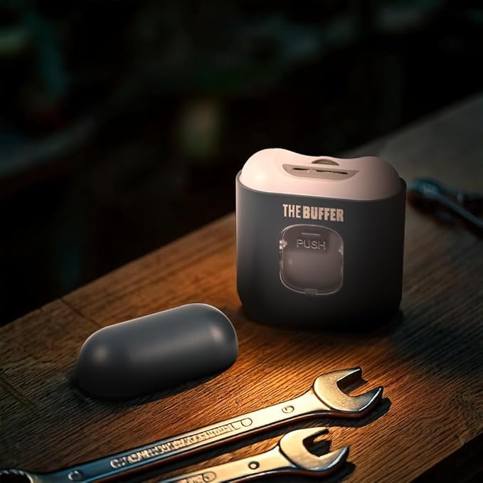 The Buffer - Automatic Nail Clipper for Men, Portable, Rechargeable, Trim Nails in Under 60 Seconds