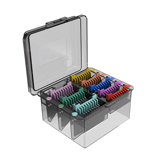 Animal Stainless Steel Clip Attachment Guide Comb Set for 5-in-1 Detachable Blade Pet, Dog and Cat Clippers (Not compatible with A5 style Detachable Blade)