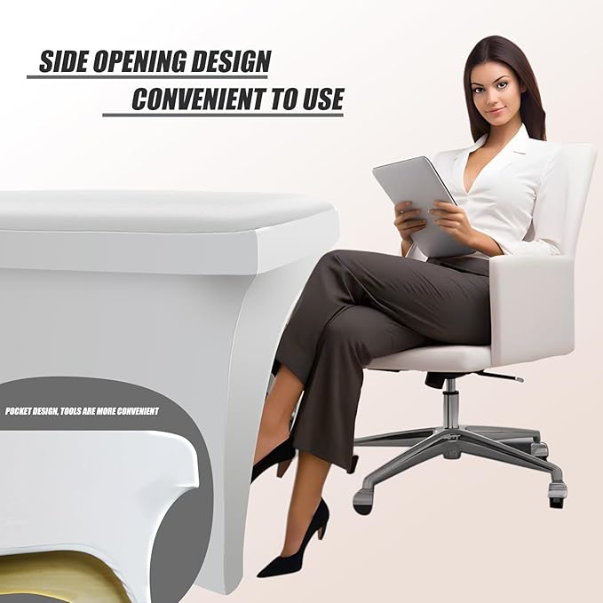 White Lash Bed Cover PU Leather Massage Table Cover Waterproof&Wipeable Protective Cover for Eyelash Extension Bed/Salon Massage Bed/Spa Bed, Odorless and High Elasticity Vegan Lash Bed Topper(6FT)