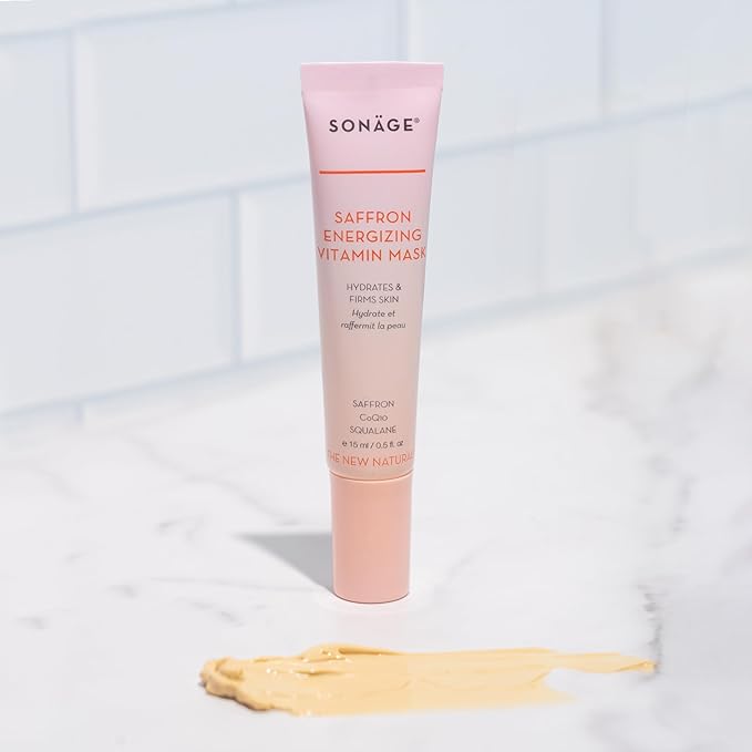 SONAGE Saffron Energizing Vitamin Mask: Refresh, Hydrate, and Nourish for a Glowing Complexion (15 ml)