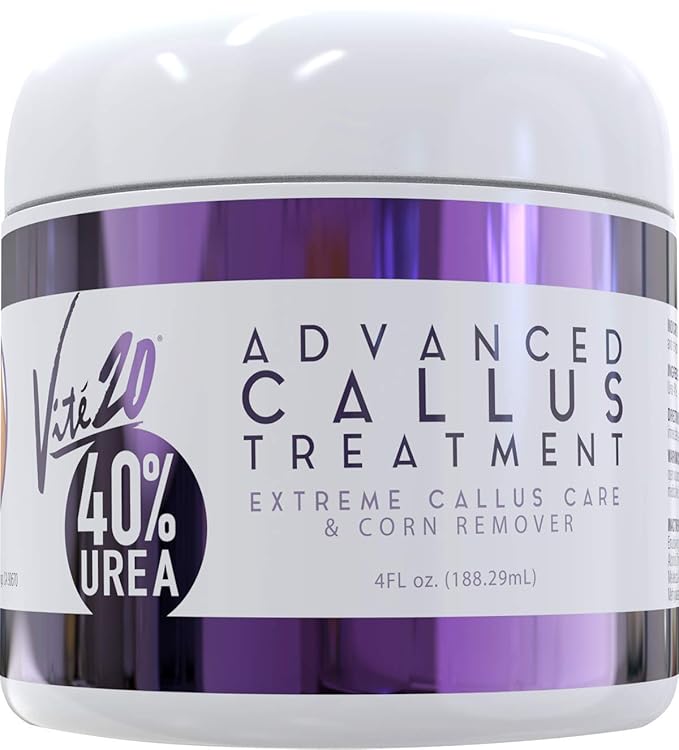 Blaine Labs: Vite20 Advanced Callus Treatment - Extreme Callus Remover for Feet - 4 oz. - Advanced Skin Care for Dry, Cracked Feet - Great for Foot Spa and Pedicure Kits - 40-percent Urea - Works Fast