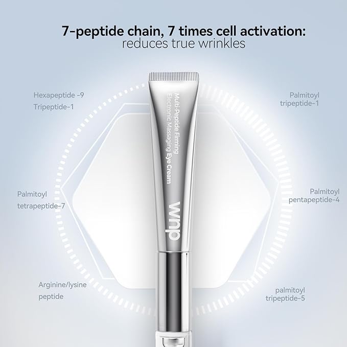 Eye Cream|Wrinkle Eraser Massaging Eye Cream, Multi-peptide Firming Eye Tightener, Anti-Aging Eye Cream for Puffiness and Bags Under Eyes Cream|Electric Massage Eye Cream