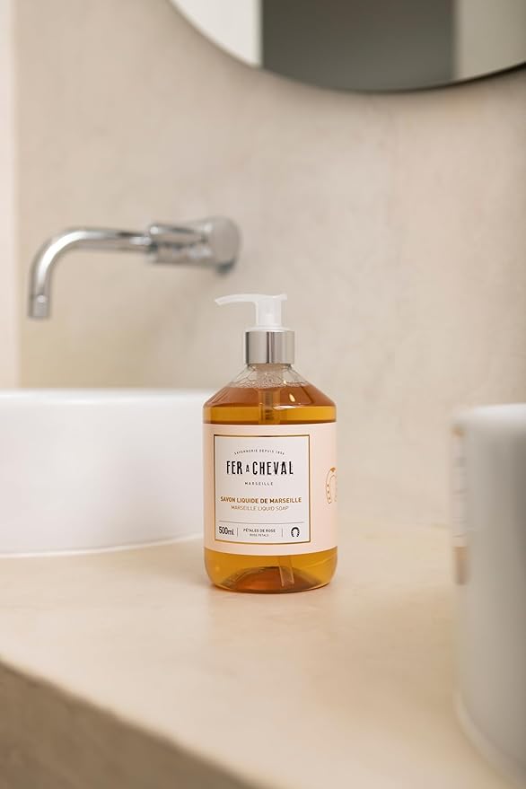 Fer à Cheval Savon Liquide De Marseille Soap, Luxury Hand Soap Savon De Marseille Soap Bundle, 500ml/16.9fl oz