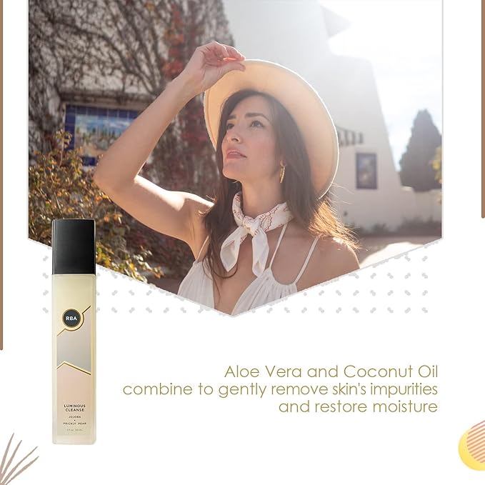 RBA Skincare’s Luminous Cleanse, Daily Facial Cleanser to Hydrate & Nourish Skin, 100% Natural, 120ml