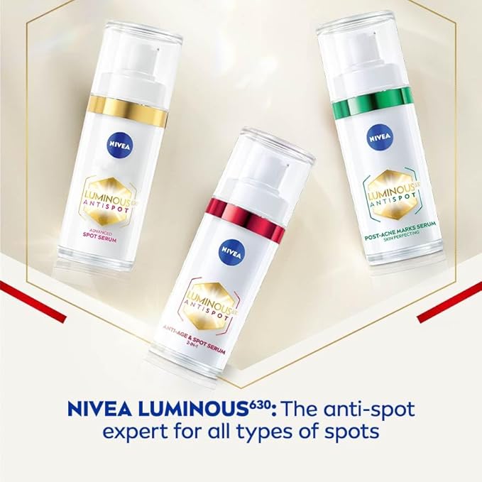 NIVEA Luminous 630 Spot Serum AA (Reduce And Lighten Deep Dark Spots At The Root In Just 2 Weeks, And Prevent Their Re Appearance) 30ml