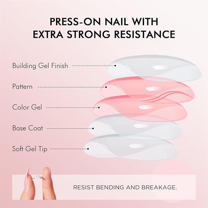 VSALON Press On Nails Short Almond Purple Cat Eye Fake Nails with Extra UV Glue Kit, 28-Days Salon-Strong No Pop-Off, Reusable Semi-transparent Fake Nails - 32 PCS in 16 Sizes (Misty Purple)